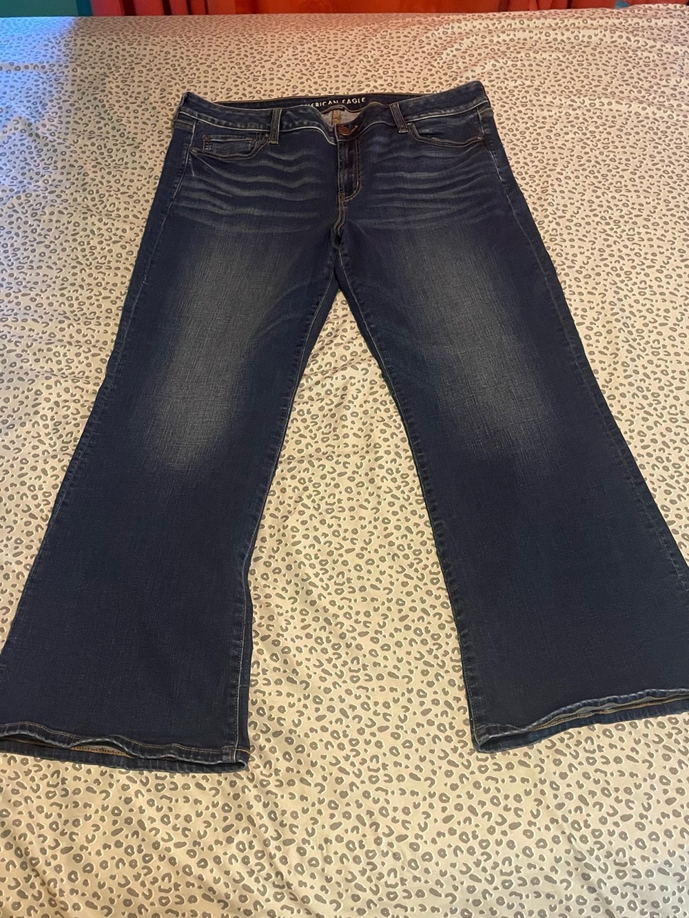 American Eagle Outfitters Women's Dark Blue Favorite Boyfriend Jeans